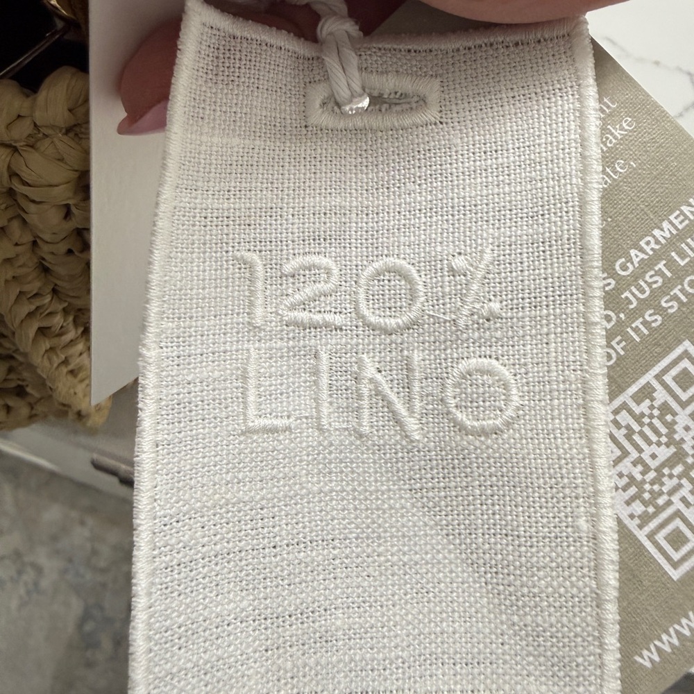 120% Lino Elegant Tan Woven Raffia Shoulder Bag - Picture 8 of 8